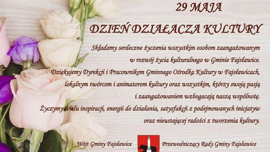 29 maja - Dzień Działacza Kultury