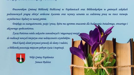 8 maja - Dzień Bibliotekarza i Bibliotek
