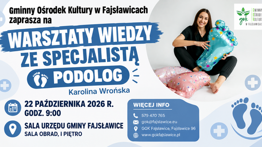 BEZPŁATNE WARSZTATY WIEDZY „Spotkanie ze Specjalistą” - PODOLOG