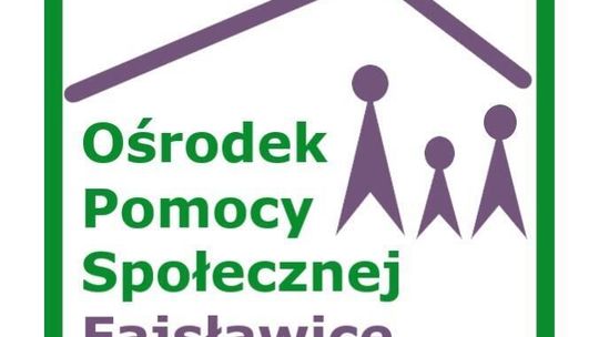 Grafika przedstawia logotyp Ośrodka Pomocy Społecznej w Fajsławicach