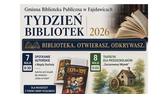 Tydzień Bibliotek 2026 w Gminnej Bibliotece Publicznej w Fajsławicach