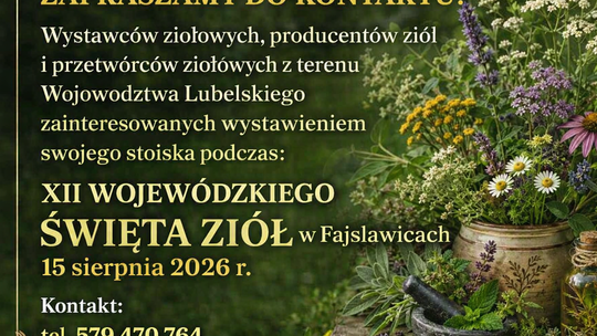 Zapraszamy do współpracy ziołowych wystawców