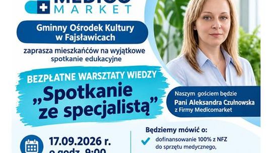 Zapraszamy na bezpłatne warsztaty wiedzy „Spotkanie ze specjalistą”