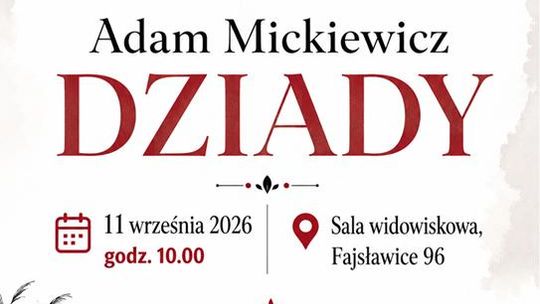 Zapraszamy na Narodowe Czytanie 2026