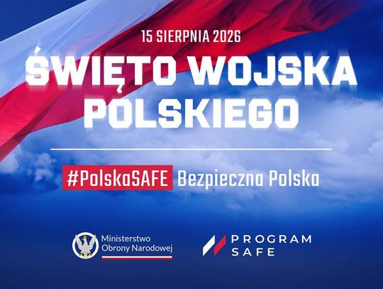 Grafika informuje o Święcie Wojska Polskiego, które przypada na 15 sierpnia