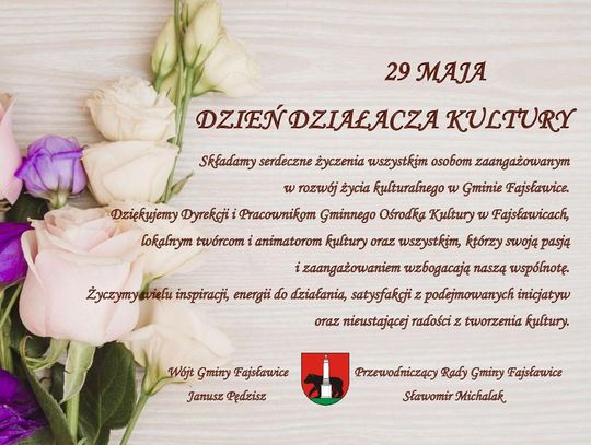 29 maja - Dzień Działacza Kultury