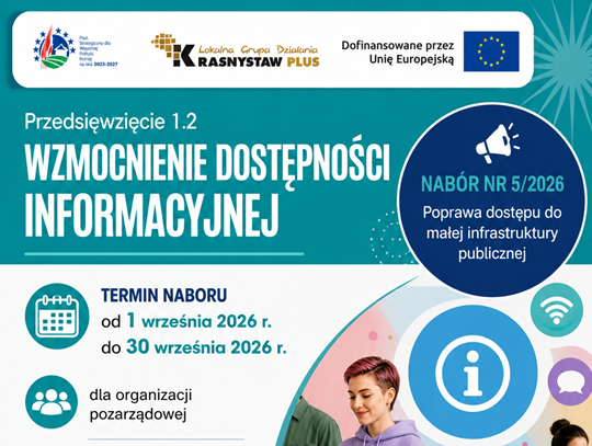 Stowarzyszenie LGD Krasnystaw PLUS ogłasza nabory