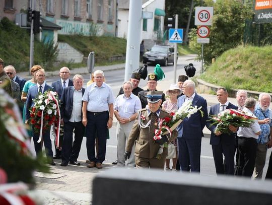 Zdjęcie przedstawia uczestników obchodów 44. rocznicy Lubelskiego Lipca 1980, które odbyły się 21 lipca 2024r