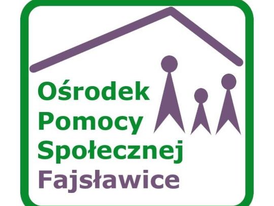 Grafika przedstawia logotyp Ośrodka Pomocy Społecznej w Fajsławicach