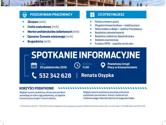 Praca za granicą - spotkanie informacyjne