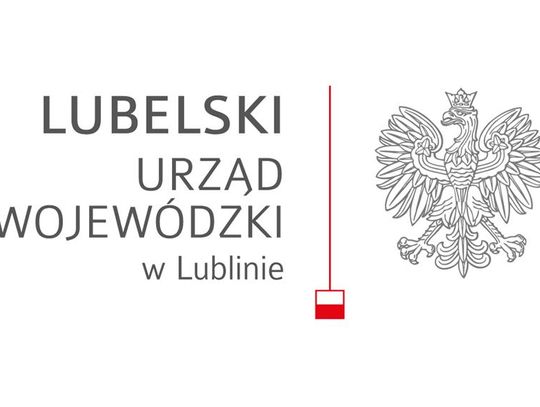 Zdjęcie przedstawia logotyp Lubelskiego Urzędu Wojewódzkiego