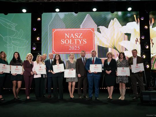 Zdjęcie przedstawia galę finałową konkursu "Nasz Sołtys", która odbyła się 20 października 2025r. w Lubelskim Centrum Konferencyjnym