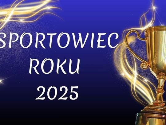 Grafika informuje o Plebiscycie Sportowym Powiatu Krasnostawskiego 2025