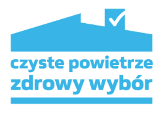 Zdjęcie przedstawia logo programu "Czyste Powietrze"