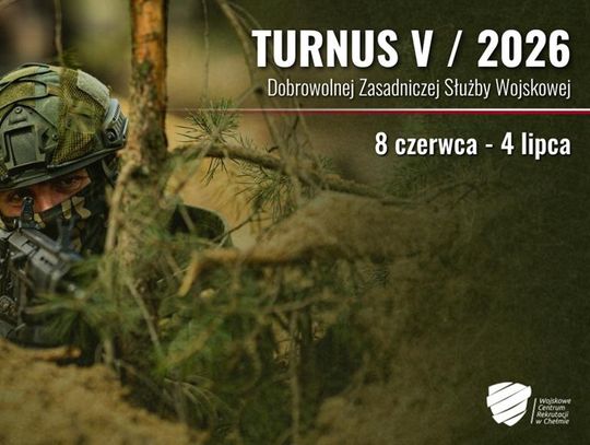 Plakat informuje o V turnusie Dobrowolnej Zasadniczej Służby Wojskowej