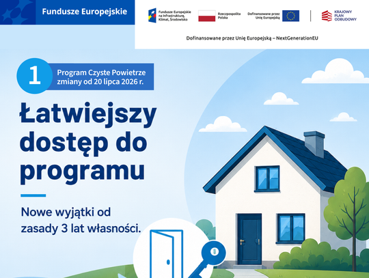Zmiany w programie Czyste Powietrze. Od 20 lipca łatwiej skorzystasz z dotacji