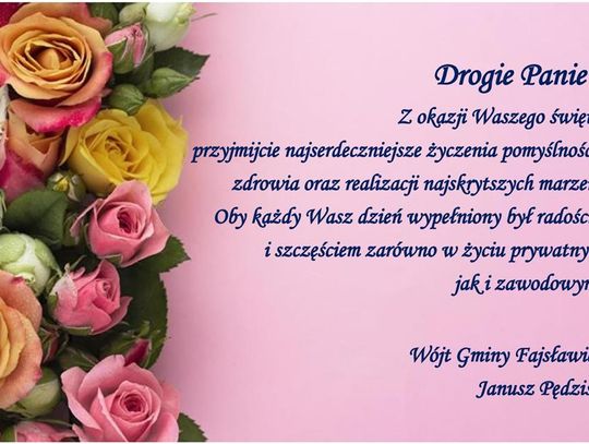 Życzenia z okazji Dnia Kobiet