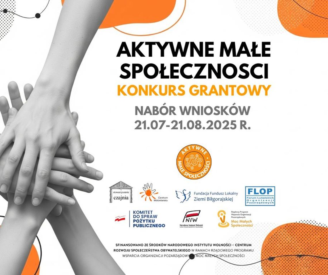 AKTYWNE MAŁE SPOŁECZNOŚCI - KONKURS GRANTOWY