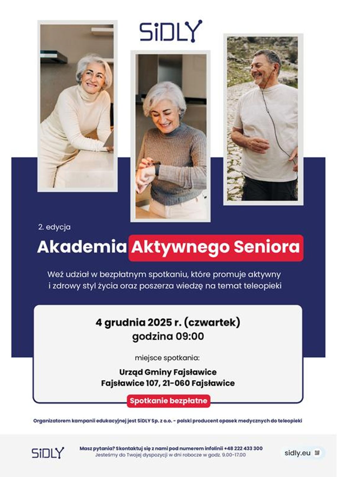 Opaski bezpieczeństwa dla seniorów - spotkanie informacyjne