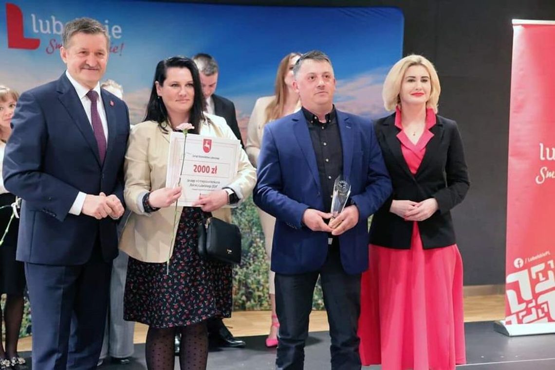 Zdjęcie przedstawia galę finałową konkursów "Rolnik z Lubelskiego" i "Ekolubelskie 2024", która odbyła się 4 kwietnia 2024r. w Lubelskim Centrum Konferencyjnym