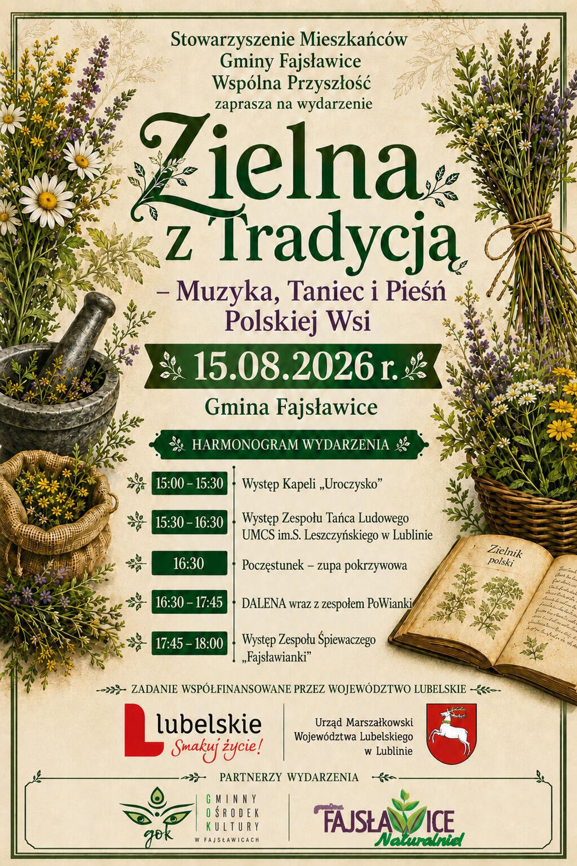 „Zielna z Tradycją – Muzyka, Taniec i Pieśń Polskiej Wsi” „Zielna z Tradycją – Muzyka, Taniec i Pieśń Polskiej Wsi”