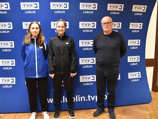 Tenisistki promują tenis stołowy na antenie TVP 3 Lublin