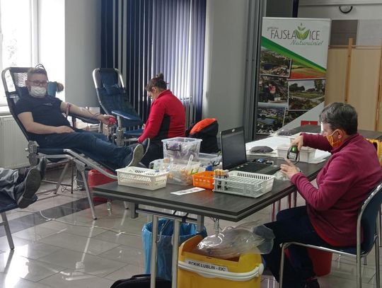Terenowa akcja poboru krwi w Gminie Fajsławice, 26 marca 2023r.