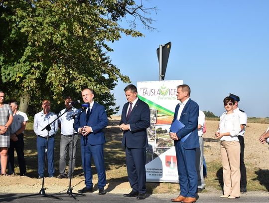 Uroczyste otwarcie odcinka drogi wojewódzkiej nr 838 na terenie gminy Fajsławice, 27 września 2023r.