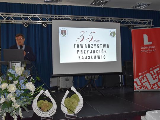 Jubileusz 35-lecia działalności Towarzystwa Przyjaciół Fajsławic, 27 września 2025r., sala widowiskowa Gminnego Ośrodka Kultury w Fajsławicach