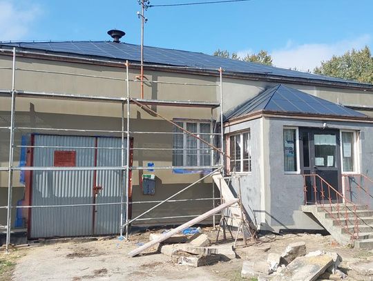 Prace termomodernizacyjne na budynku remizy OSP w Suchodołach