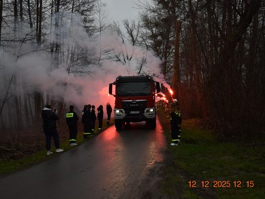 Powitanie nowego wozu strażackiego dla OSP Fajsławice, 12 grudnia 2025r.