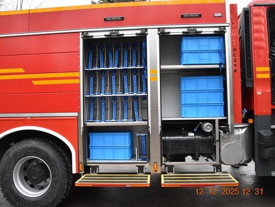 Powitanie nowego wozu strażackiego dla OSP Fajsławice, 12 grudnia 2025r.