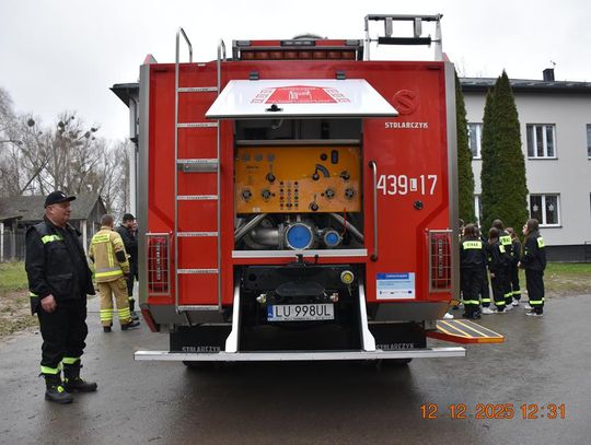 Powitanie nowego wozu strażackiego dla OSP Fajsławice, 12 grudnia 2025r.